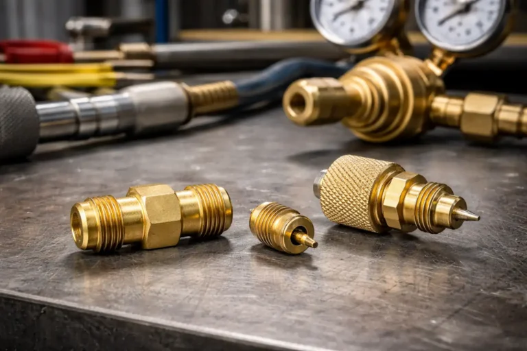 Oryginalne części zamienne PERUN – króciec G1/4, inżektor 0.25P i wrzeciono reduktora gazowego