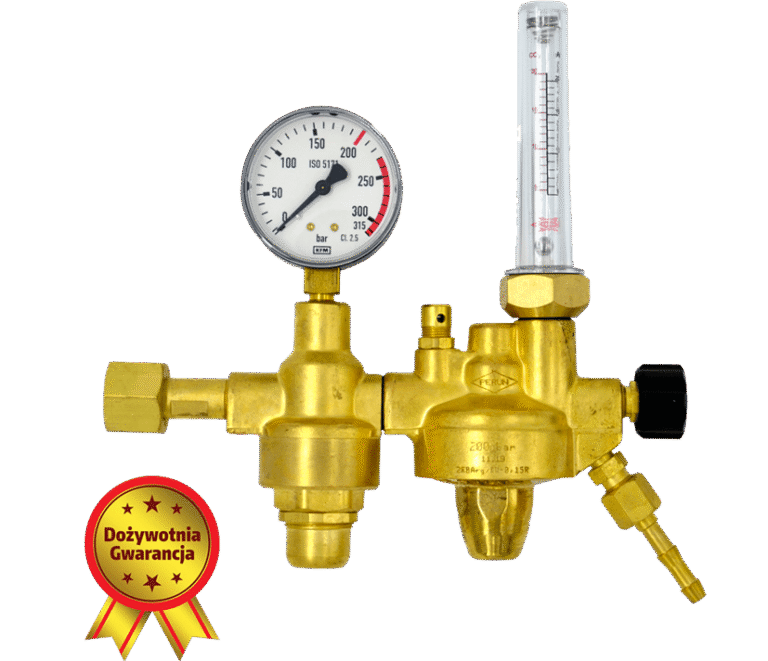 Reduktory butlowe 1 i 2 stopniowe z rotametrem w252-8063